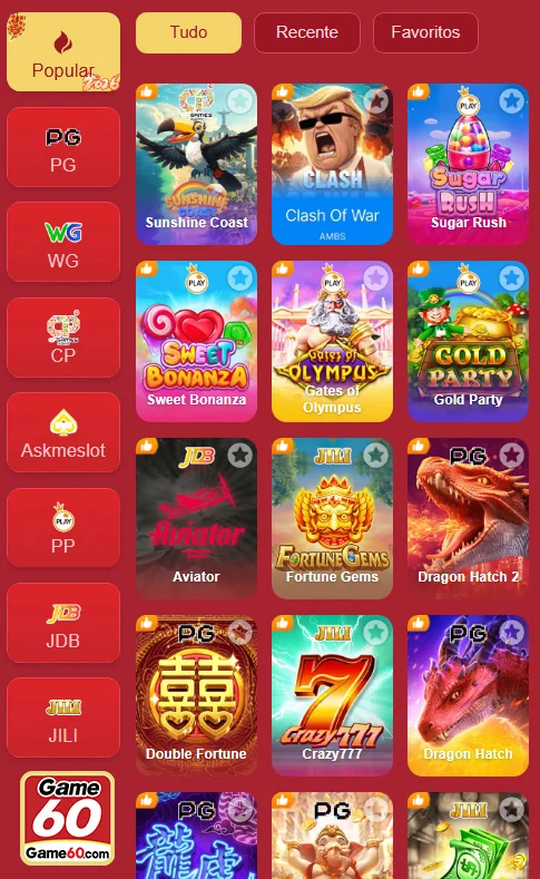 Experiência de Uso Simples e Intuitiva - game60